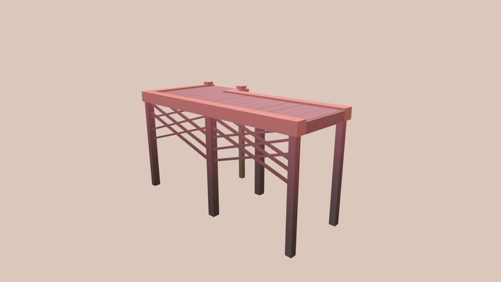 Pier lowpoly 3D Model
