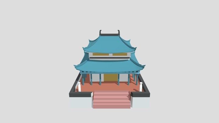 Long Hua Temple (Davao del Sur) 3D Model