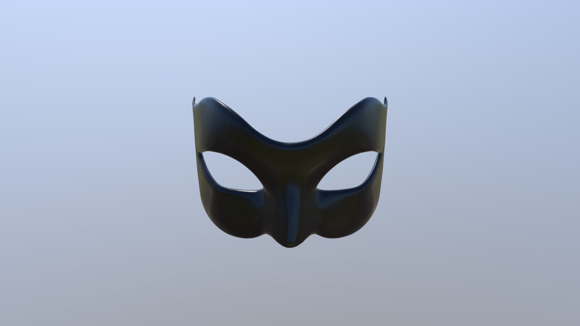 3D model Small Black Mask - This is a 3D model of the Small Black Mask. The 3D model is about logo.