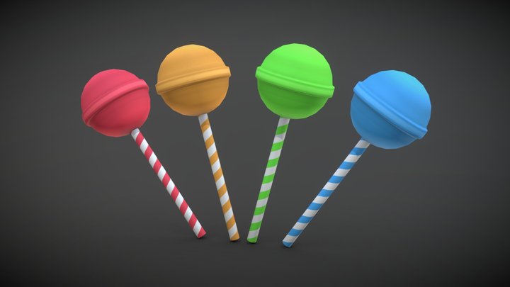 Lolipop 01 (Sweet Pack #01) 3D Model