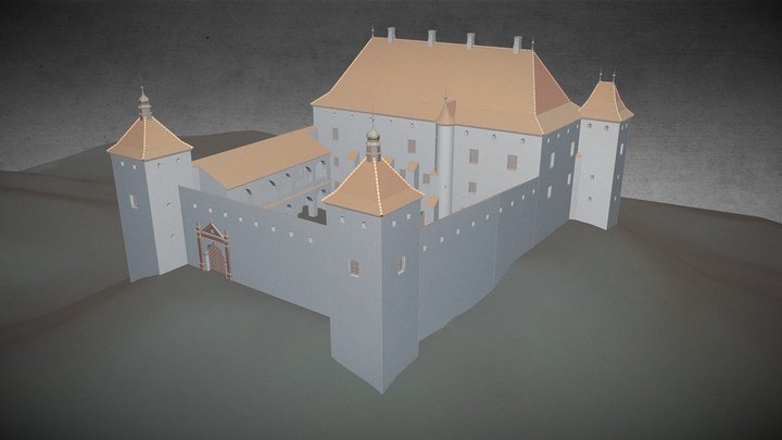 Rokantiškės castle 3D Model