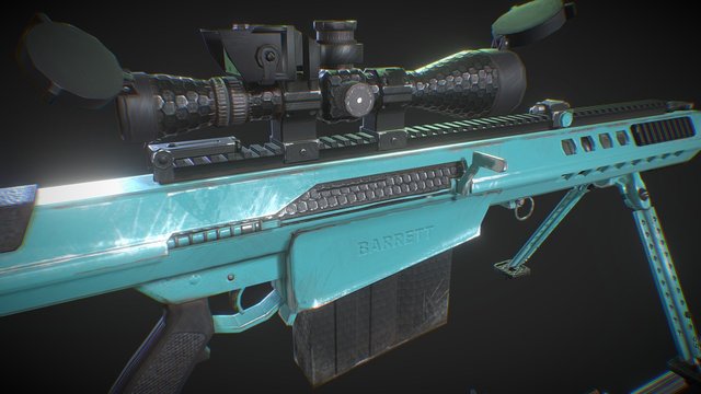 Barrett-M82A1 3 3D Model