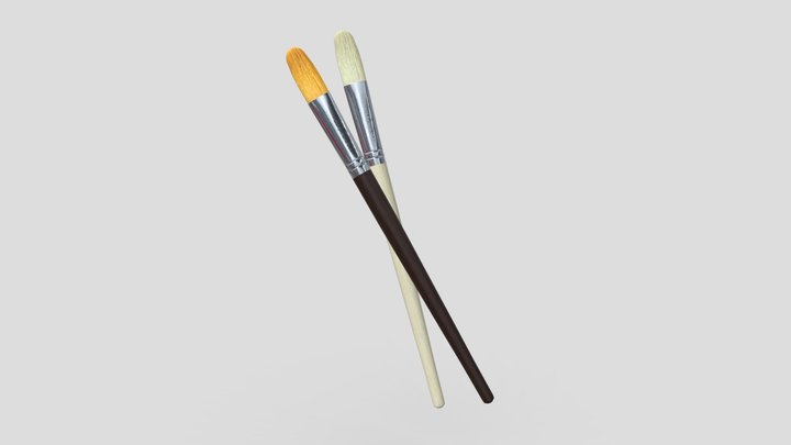 CC0 - Paint Brush 3 3D Model
