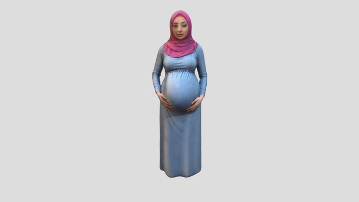 Pregnant Lady 3D Model