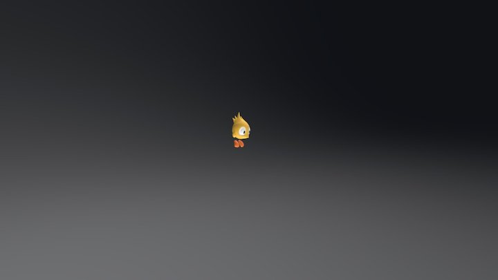 A fantasy creature : the flying Tofu 3D Model