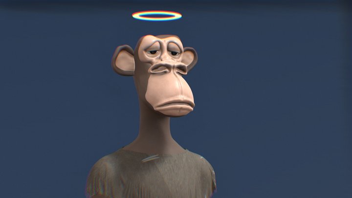 Bored ape / sad monkey / nft ape 3D Model
