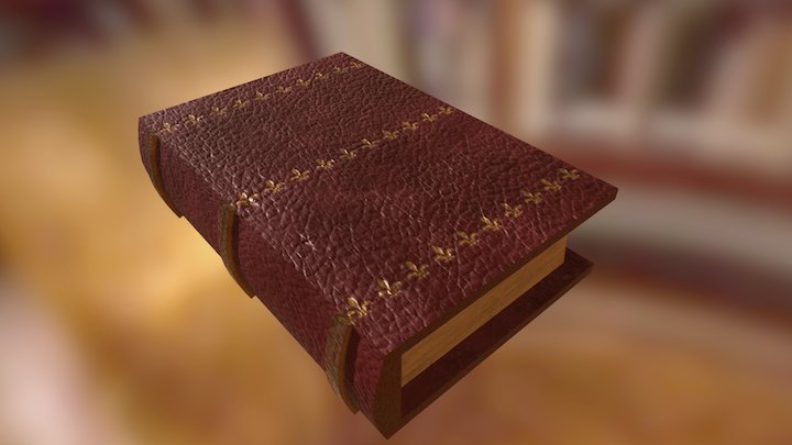 Low Poly Book 3D Model