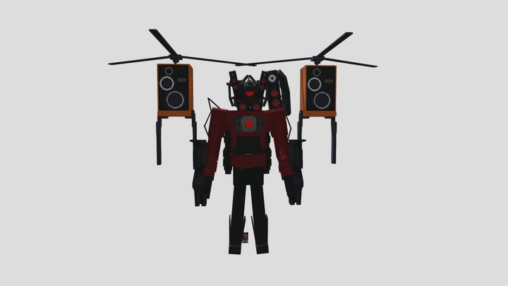 TSpeaker Man  Cannon Minecraft Skibidi Toilet 3D Model