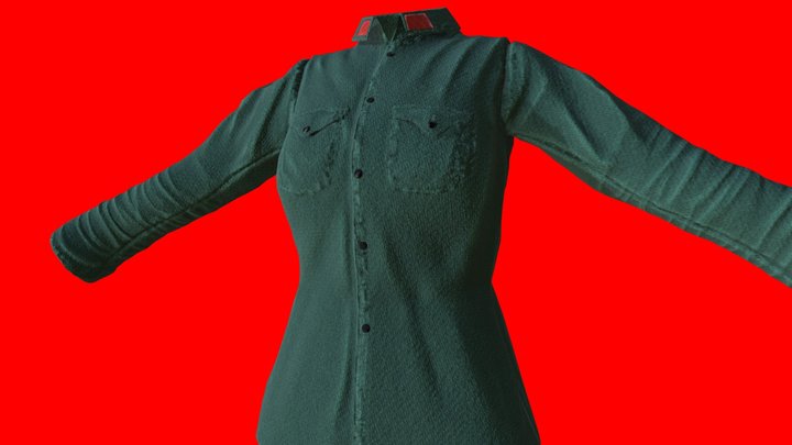 Chinese PLA Jacket (Chinese Civil War Period) 3D Model