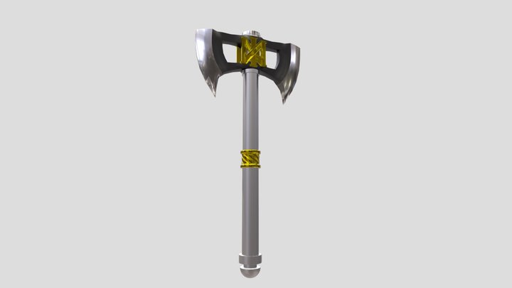 Realistic medieval Axe 3D Model