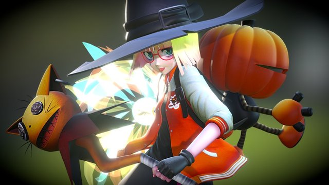 Pretty Witch 3D Model