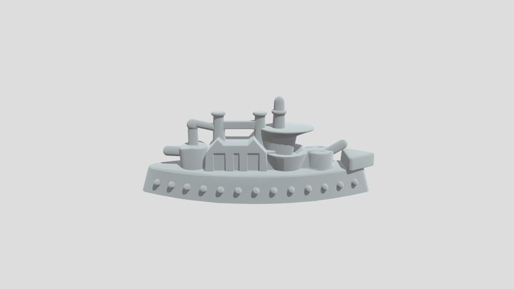 Battleship Monopoly 3D Model