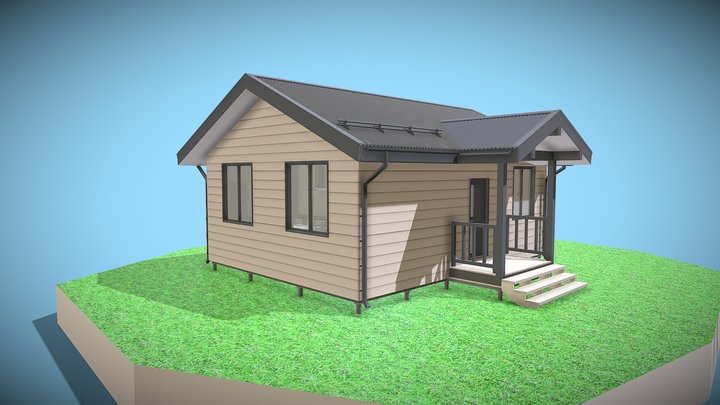 ИД 000716 Дом Жилой 6х8 3D Model