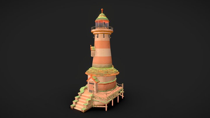 Stylised Lighthouse 3D Model