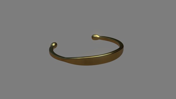 Bracelet rigide 3D Model