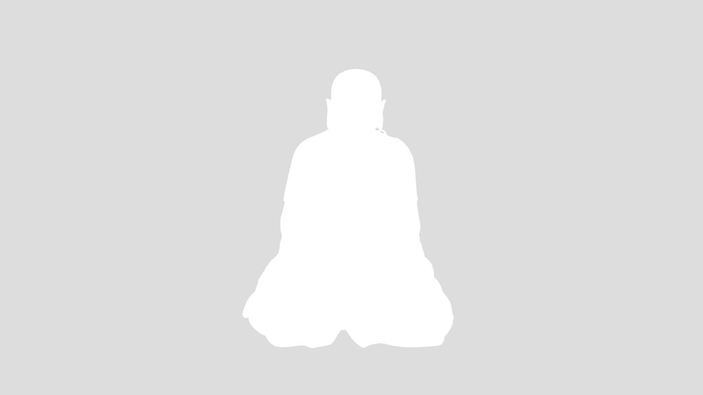 Serene Buddha Bronze Statue Sculpted In Blende