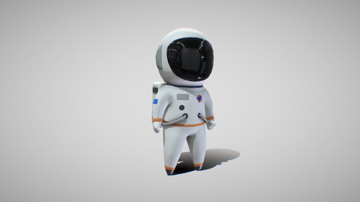 Astronaut low poly 3D Model