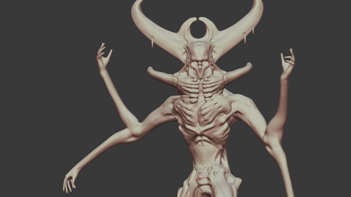 Demon Priest 3D Model