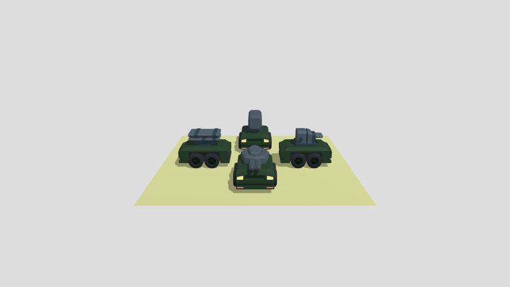 Blender - Modular Cars 3D Model