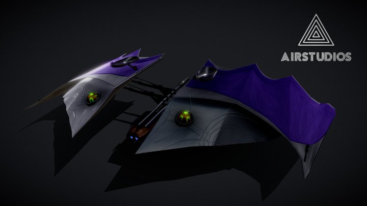 Green Goblin Glider 3D Model