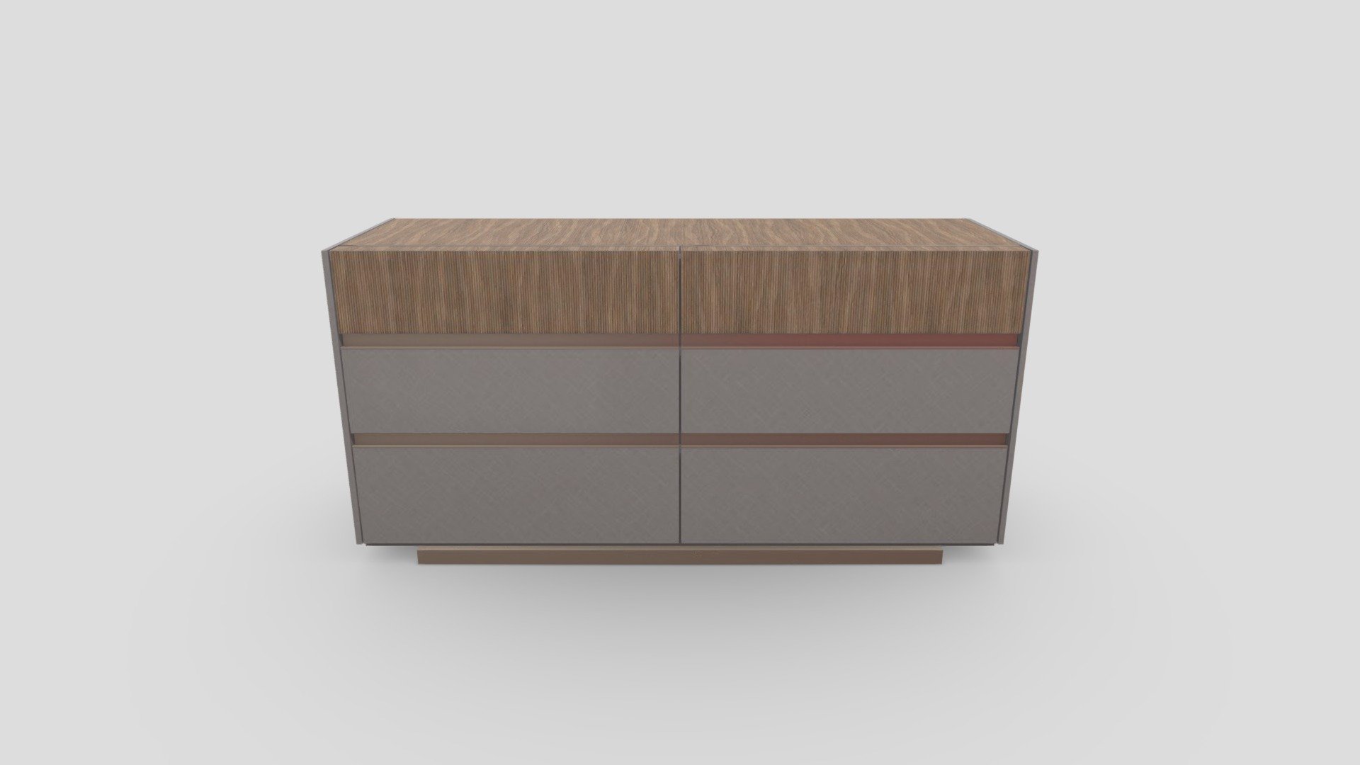 Bella Clara 6-Drawer Dresser — Sketchfab embed 3D viewer