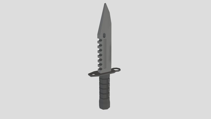 Low Poly - M9 Bayonet 3D Model