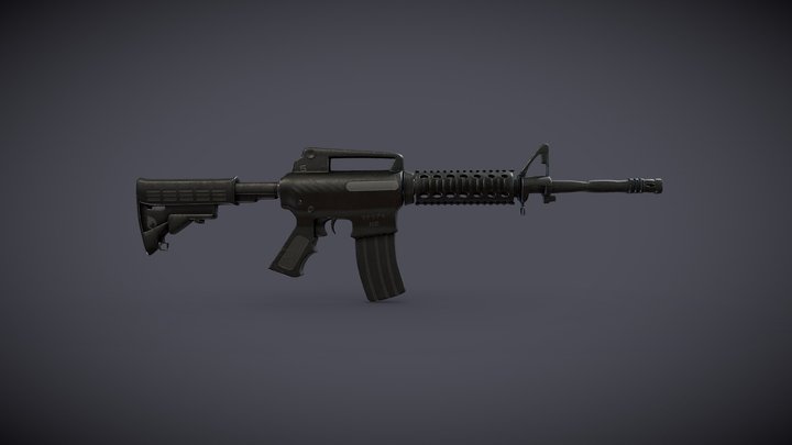 M4 Assault Rifle 3D Model