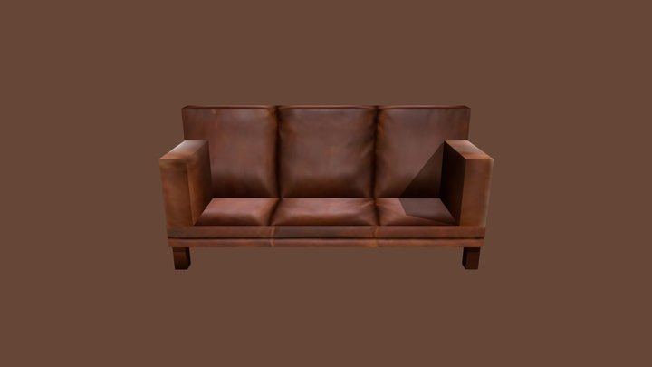 PS1/N64 style sofa 3D Model
