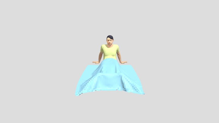 Clinical_KP_bed_ Hair 3D Model