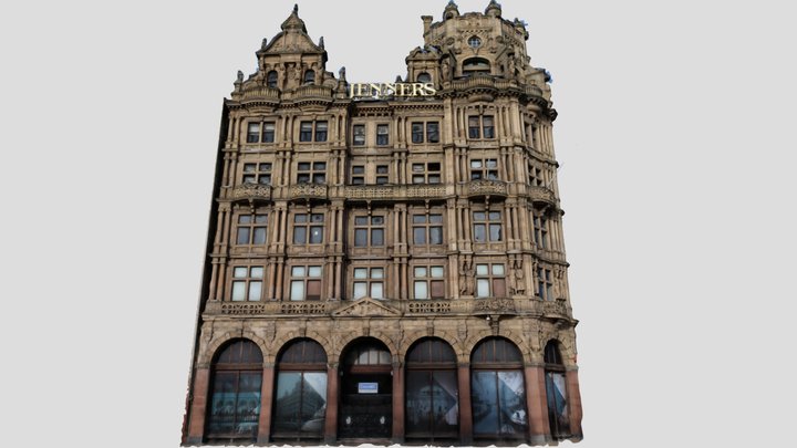 Edinburgh, Jenners South Facade 3D Model