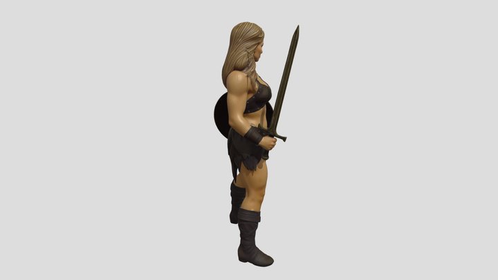 Woman Warrior by Tripo – Kostenloses 3D-Modell STL