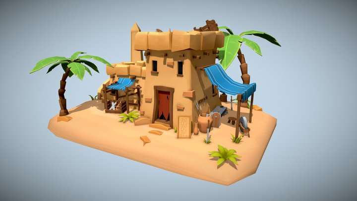 DAE Villages - Egyptian Smith 3D Model