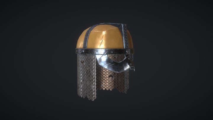 Casco Vikingo - Viking Helmet 3D Model