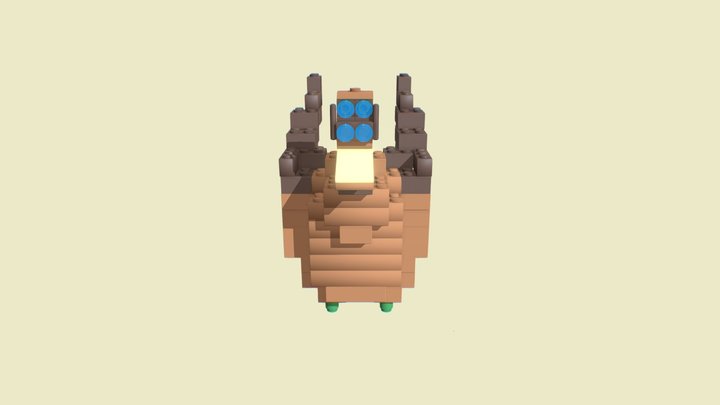 Rat Bird Lego 3D Model