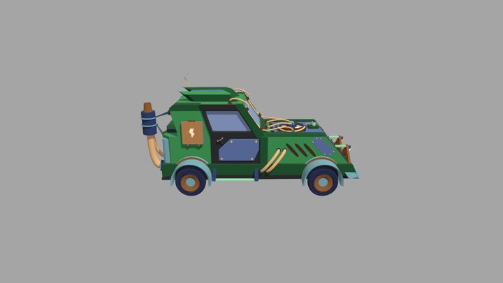 детализация 1 машина 3D Model