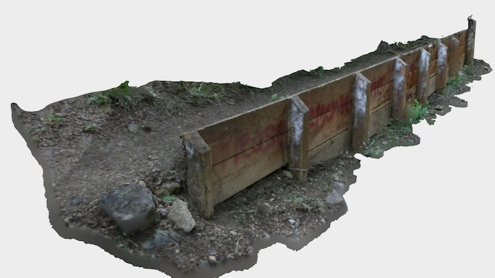 Retaining Wall 3D Model
