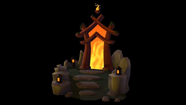 Dungeon Portal - Dragon's Rise Challenge 3D Model