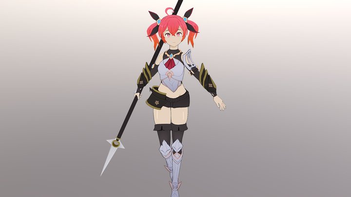 Anime Knight 3D Model