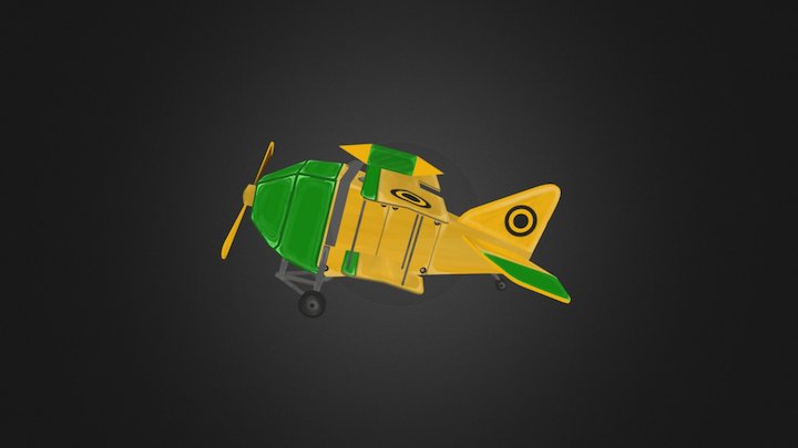 1DAE19_GameArt_Plane 3D Model
