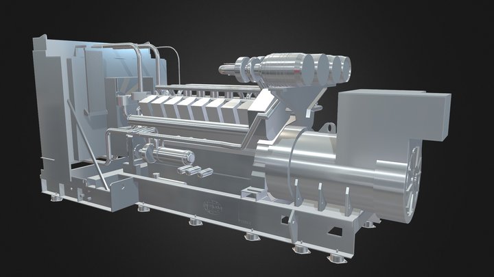 FG WILSON Generator Set 3D Model