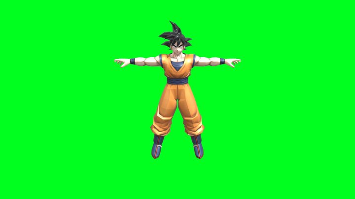 goku_rigged__animated 3D Model