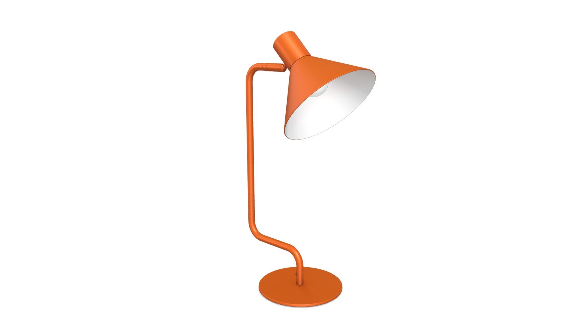 Truman Task Table Lamp, Matt Burnt Orange