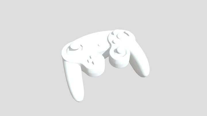 Gamecube controller from 3D Controller Overlay 3D Model