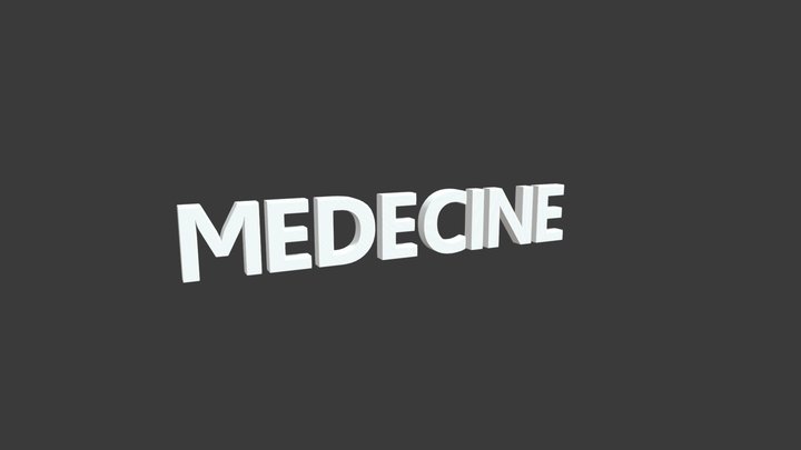 Medecine 3D Model