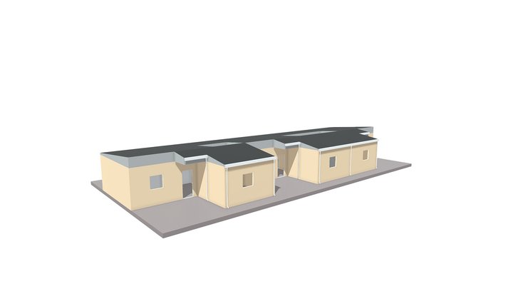Senegal Housing Villa Type F3 - Conceptual Model 3D Model