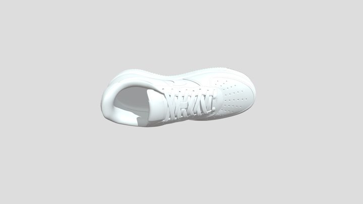 Nike Air Force One White 3D Model 3D Model