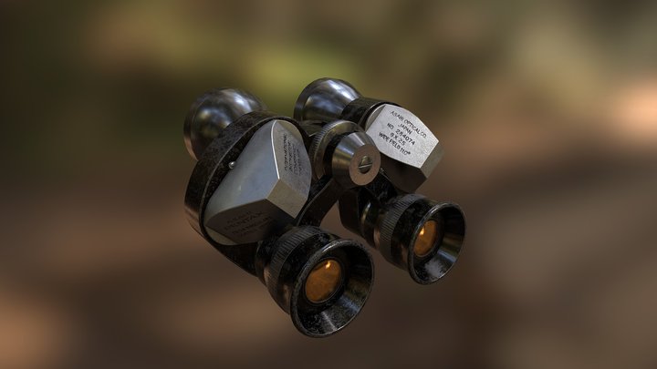Binocular Asahi Pentax 3D Model