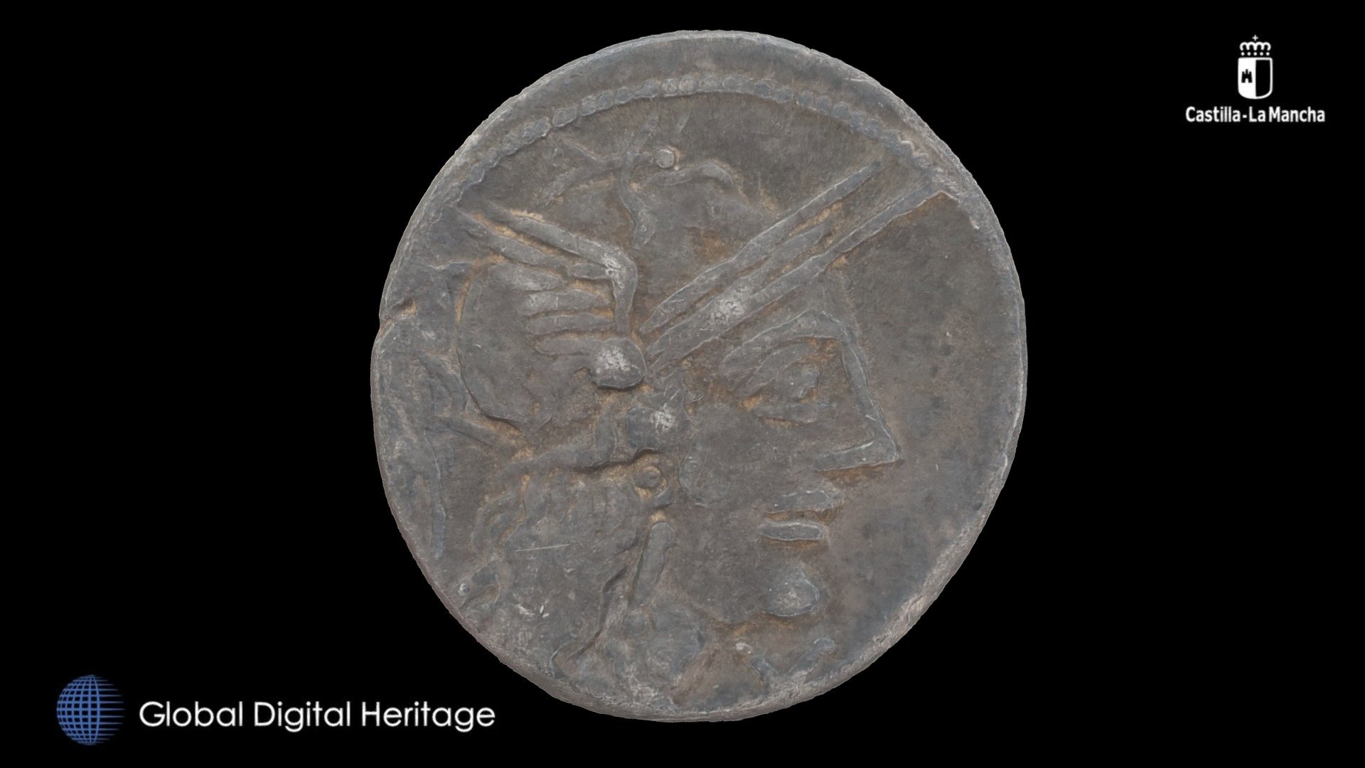 Roman Silver Coin, Castilla-La Mancha, Spain