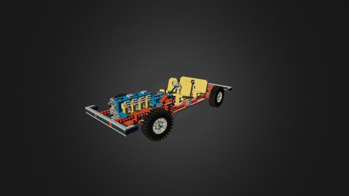 Lego Technics car 3D Model