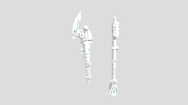 staff of arthaka_split 3D Model